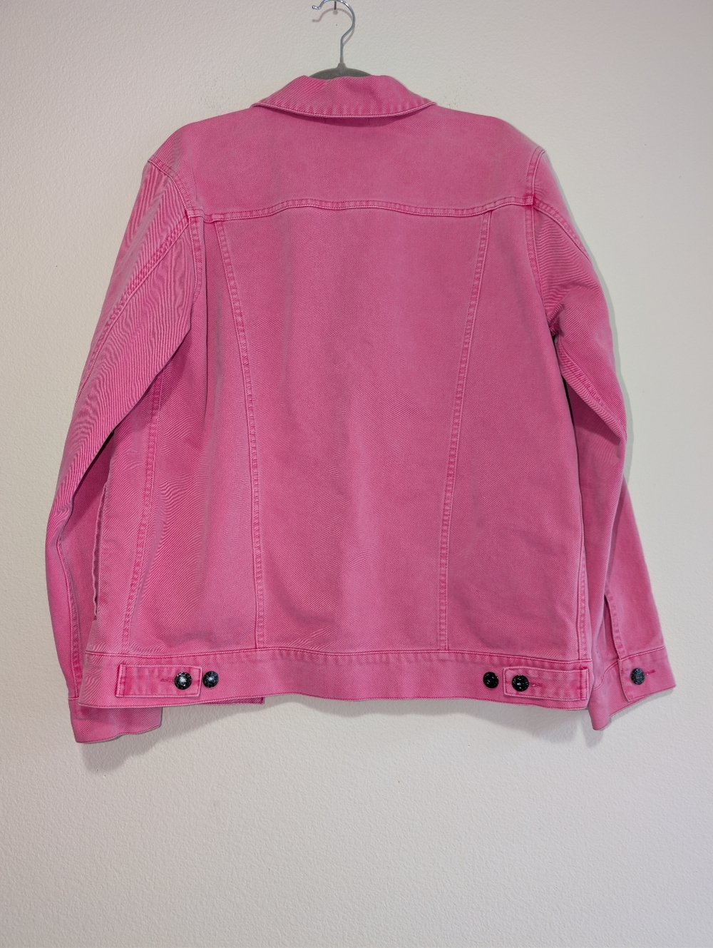 T Mobile Pink Denim Jacket Size medium - Picture 2 of 12